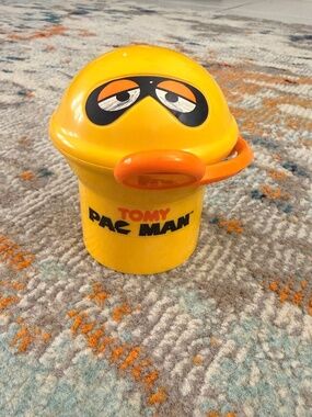 Pac Man PacMan Coin Money Bank vintage fun kids toy by Tomy Japan game play